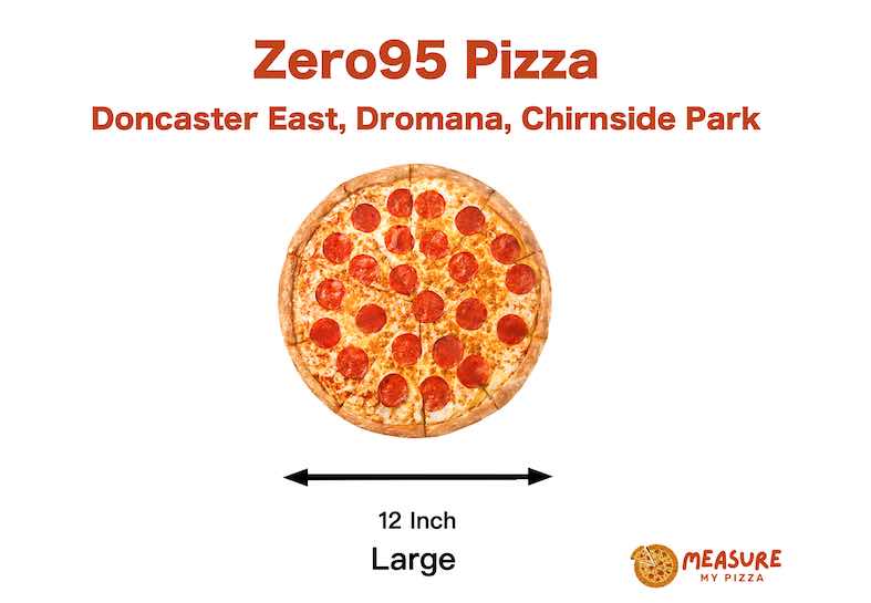 zero95 pizza size chart