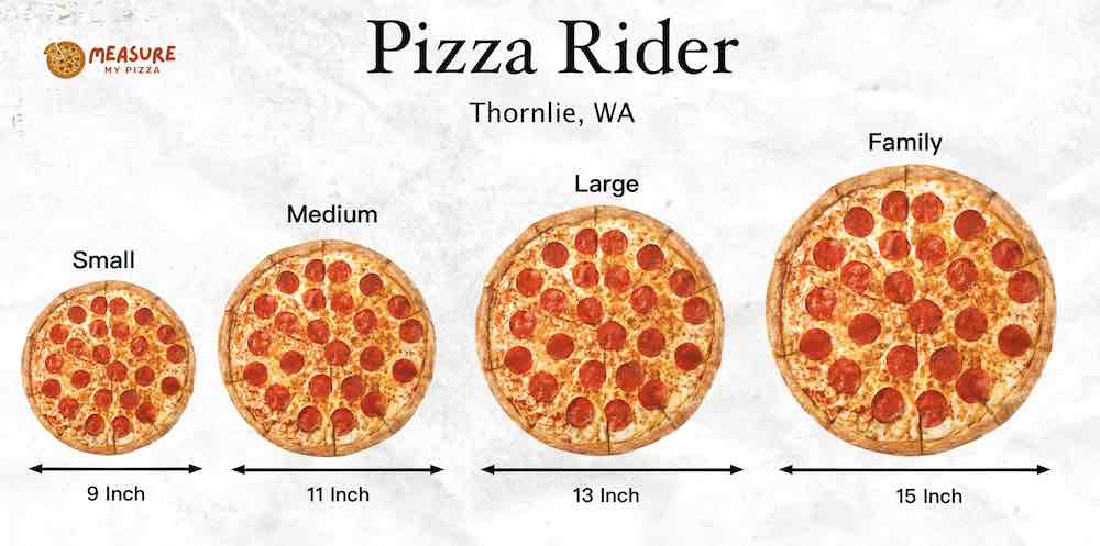 Pizza Rider Perth Pizza Sizes