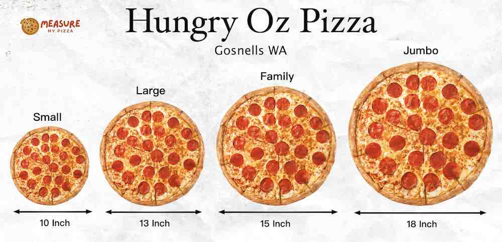 Hungry Oz Pizza Perth Sizes