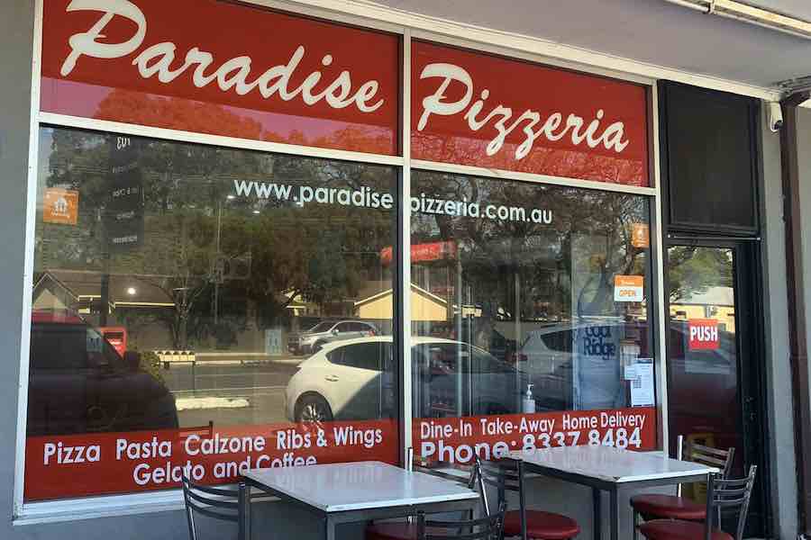 Paradise Pizza in Adelaide Pizza Sizes Menu & Prices