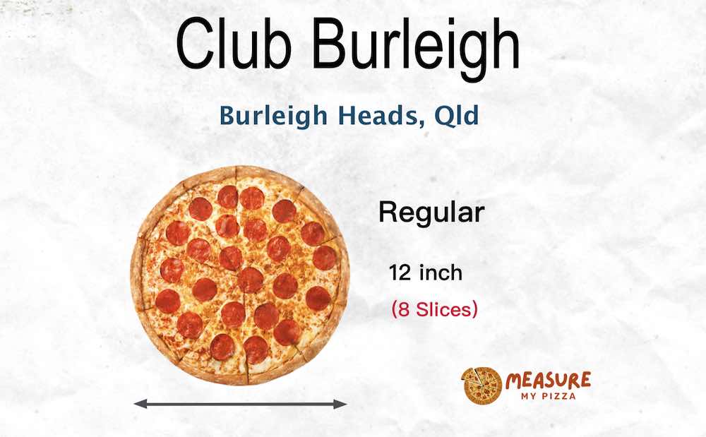 Club Burleigh Pizza Size Burleigh Heads